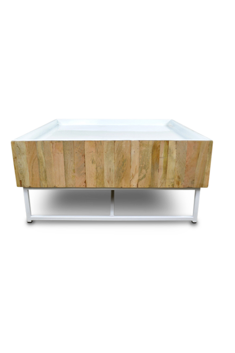 Salon-/Bijzettafel Hopper wit 82x82 - By-Boo | Chair Plaza
