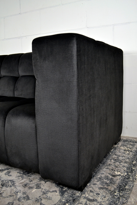 bank velvet zwart